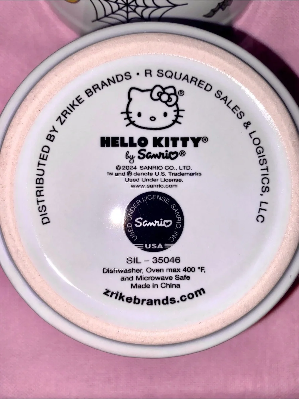 Hello Kitty Halloween Ceramic Ramekin Bowl Set Skeleton Moon Skull Spooky Spider